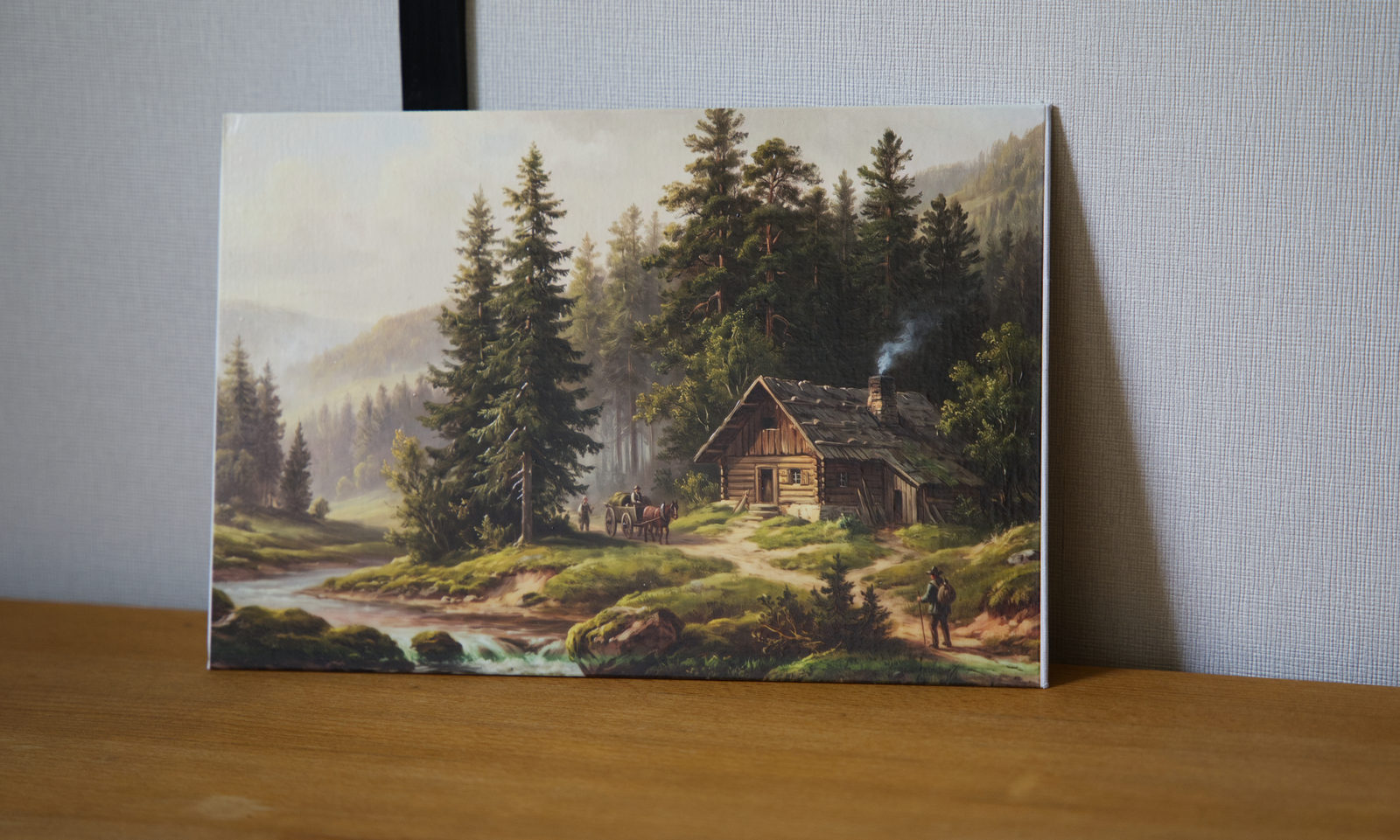 Gemälde „Hütte am Bächlein“